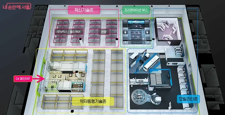 코엑스 3층 기업전시관 조감도